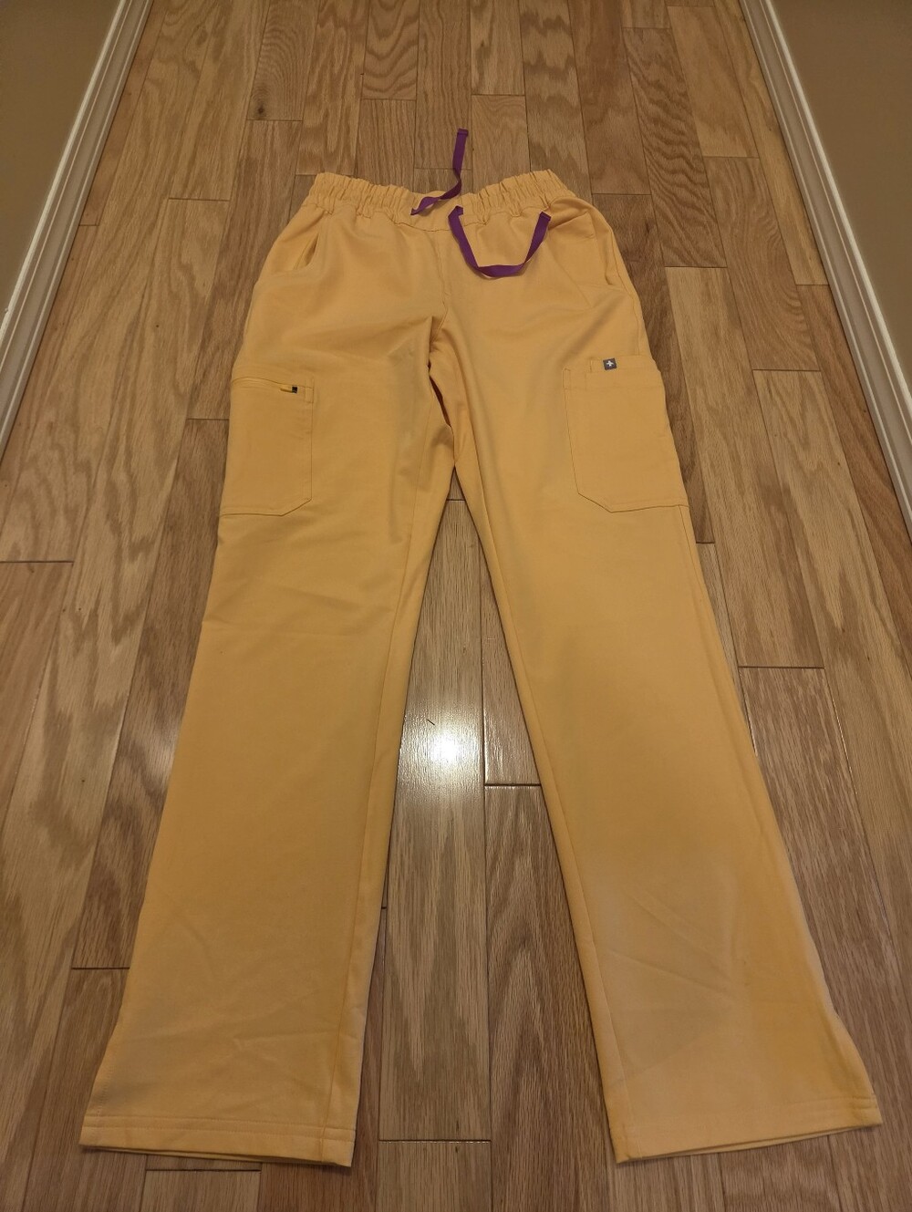 Women's Figs Dowa Scrub Pants - Beautiful Butter Yellow Color.
